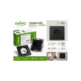 Ovivo Electric Ovivo Grano Siyah Topraklı Priz- Çerçeve Dahil