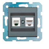 Ovivo Füme Nummeris Telefon+Data Cat 6 Internet Prizi Mekanizma-Çerçeve Yoktur!!!