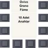 Ovivo Grano 10 Adet Füme Anahtar