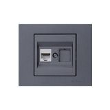OVİVO Grano Füme Tekli Data Prizi 1*rj45 Cat6 (İNTERNET PRİZİ)