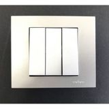 Ovivo Grano Gümüş Silver Üçlü Anahtar Mekanizma+çerçeve
