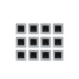 Ovivo Ovivo Quantum Gümüş Topraklı Priz 12'Li Paket (Çerçeve Dahil)