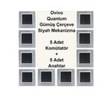 Ovivo Quantum Gümüş Set ( Komütatör,Anahtar ) - Çerçeve Dahil