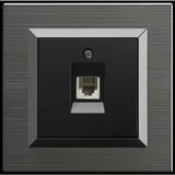 Ovivo Quantum Inox Nümeris Telefon Prizi Cat3 Çerçeveli - 1 Adet