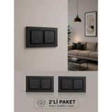 Ovivo Quantum Siyah Vaviyen ve Zil Anahtarı Light