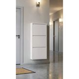 OVROL Üçlü Metal Ayakkabılık Premium Beyaz
