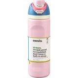 Owala Freesip 24 Oz (710 Ml) Paslanmaz Çelik Vakumlu Termos Matara - Pembe