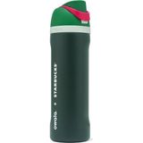 Owala + Starbucks Pipetli Termos Özellikli Yeşil Su Şişesi Limited Edition 710ML - Pembe