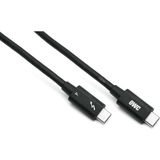 Owc - 2,0 M Thunderbolt 4 / Usb-C Kablosu - Tüm Thunderbolt 3 ve 4, Usb-C ve Usb4 Cihazları Için Tam Fonksiyonel, 40 Gb/s'ye Kadar, 100 Watt, 20 V/5 A, 8k Thunderbolt Veya Usb-C Ekran ile Uyumlu - 1 GB - 00-Siyah - Beyaz - Option-1