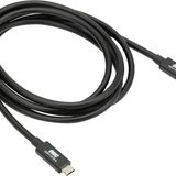 OWC - 2,0 m Thunderbolt 4 / USB-C kablosu - Tüm Thunderbolt 3 ve 4, USB-C ve USB4 cihazları için tam fonksiyonel, 40 Gb/s'ye kadar, 100 Watt, 20 V/5 A, 8K Thunderbolt veya USB-C ekran ile uyumlu