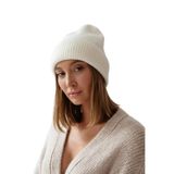 OWERALL Unisex Premium Beanie Bere - Kaşmir Dokulu Yumuşak Örme Kışlık Bere Krem Standart
