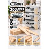 Owersea 100'lü 3 Paket Abeslang Tahta Dil Çubuğu Basacağı - Ağda Spatulası, Spatula (3 PAKET) 100x3 Kutu 300 adet