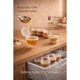 Owersea 15* Adet Sızdırmaz 120 ml Mini Saklama Kabı Sosluk Buzluk Kabı, Et Suyu, Kemik Suyu, Sos Kabı