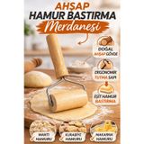 Owersea Doğal Ahşap Hamur Bastırma Silindiri Mini Hamur Açma Merdanesi Makarna Kurabiye Hamuru Açıcı