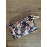 Owl Bag Aesthetic Love Yourself Kahverengidesenli Tasarım Bez Kalemlik-Cüzdan