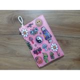 Owl Bag Aesthetic Tattoo Figüres Desenli Tasarım Bez Kalemlik-Cüzdan