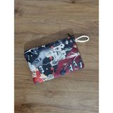 Owl Bag Aesthetik Gitar ve Kaset Playlist Desenli Tasarım Bez Kalemlik-Cüzdan