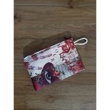 Owl Bag Amour - Ölene Dek Aşk Desenli Tasarım Bez Kalemlik-Cüzdan