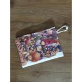 Owl Bag Angel Beats Desenli Tasarım Bez Kalemlik-Cüzdan