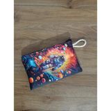 Owl Bag Astronot Desenli Tasarım Bez Kalemlik-Cüzdan