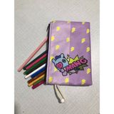 Owl Bag BTS-KPOP-BT21- Mang Desenli Tasarım Bez Kalemlik - Cüzdan