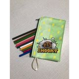 Owl Bag BTS-KPOP-BT21- Shooky Desenli Tasarım Bez Kalemlik - Cüzdan