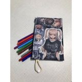 Owl Bag Death Note- Misa Desenli Tasarım Bez Kalemlik-Cüzdan