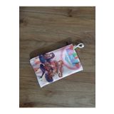 Owl Bag Doki Doki Literature Club Pembe Fon Desenli Tasarım Bez Kalemlik-Cüzdan