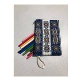 Owl Bag Etnik Otantik Kilim Deseni Tasarım Bez Kalemlik-Cüzdan