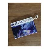 Owl Bag Genshin Impact -Yelan Beyaz Fon Yazılı Desenli Tasarım Bez Kalemlik-Cüzdan