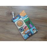 Owl Bag Good Things Desenli Tasarım Bez Kalemlik-Cüzdan