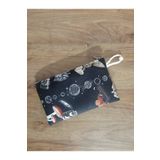 Owl Bag Gotik Fairy Figürler ve Gezegenler Tasarım Bez Kalemlik-Cüzdan