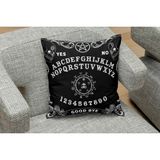 Owl Bag Gotik Ruh Çağırma Tahtasi Ouija Desenlı Kare Yastık Kılıfı - Renkli - 43 x 43