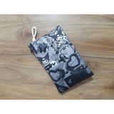 Owl Bag Kuromi Gothic Siyah Aesthetic Desenli Tasarım Bez Kalemlik-Cüzdan - 1 Parça