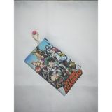 Owl Bag My Hero Academia Mavi Desenli Tasarım Bez Kalemlik-Cüzdan