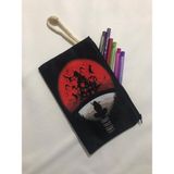 Owl Bag Naruto Logo Desenli Tasarım Bez Kalemlik - Cüzdan