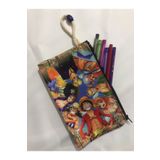 owl bag One piece desenli Tasarım Bez Kalemlik-cüzdan