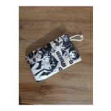 Owl Bag Tommie Aesthetic Bej Renk Desenli Tasarım Bez Kalemlik-Cüzdan