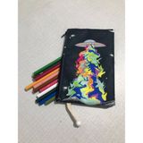 Owl Bag Ufo Desenli Tasarım Bez Kalemlik-Cüzdan