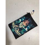 Owl Bag Wednesday Adams Desenli Tasarım Bez Kalemlik-Cüzdan