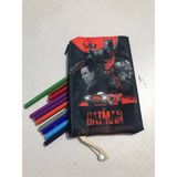 Owl Bag Yarasa Adam Desenli Tasarım Bez Kalemlik - Cüzdan