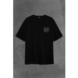Owl Baykuş Üzgün Kız Güçlü Kadın Sırt Ön Baskılı Oversize Tişört Unisex T-Shirt
