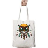 Owl Dreamcatcher A Harika Düş Kapanı Iki Tarafı Kalıcı Baskılı Yıkanabilir Çanta