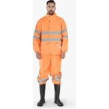 OWL Hi - Vis Yağmurluk Takım - Turuncu - Gümüş