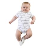 Owli Bebek Body Kısa Kol Early Birds Beyaz 3 Ay