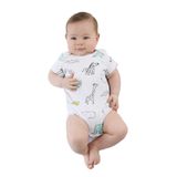 Owli Bebek Body Kısa Kol Zoo Zoo Mint Yeşili 9 Ay