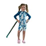 Owli Sunsafe Uv Korumalı Swimsuit Mayo Manta Ray - Mavi - 2 - 3 Yaş