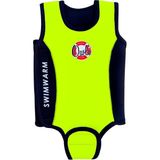 Owli Swimwarm Neon Sarı-Siyah Üşütmeyen Bebek Mayosu
