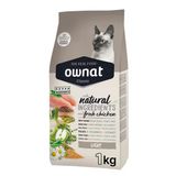 Ownat Light Yetişkin Tavuklu Açık 1 Kg Kedi Maması