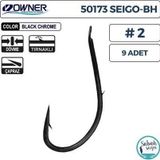 Owner 50173 2 Seigo BH Siyah Tırnaklı 9 Adet Çapraz Olta İğnesi